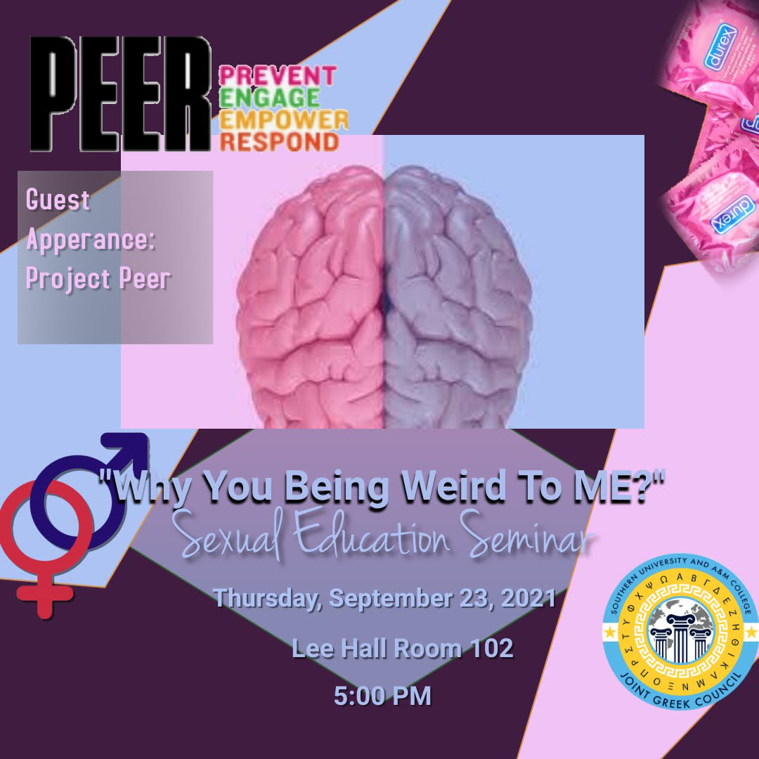 “Why you being so weird?” Sex Ed event by Joint Greek Council